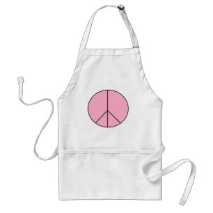 PEACE SIGN ADULT APRON