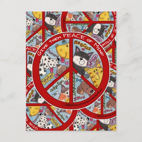 Peace Sign_Animal Protection Postcard