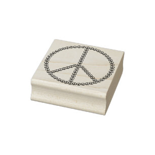Peace sign art stamp