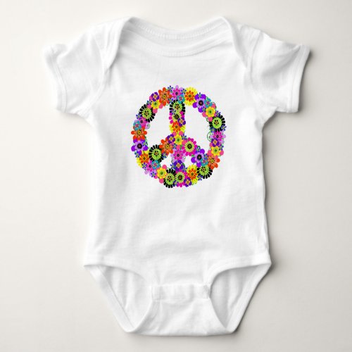 Peace Sign Baby Bodysuit