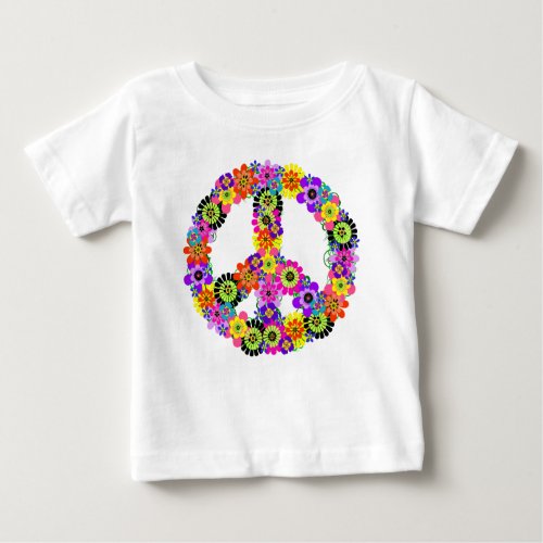 Peace Sign Baby T_Shirt