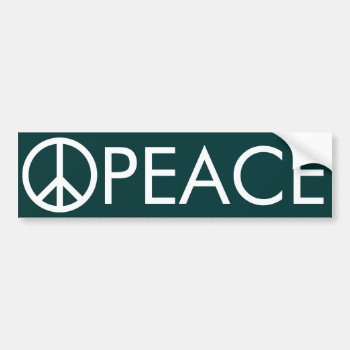 Peace Sign Bumper Sticker by NovotnyDesigns at Zazzle