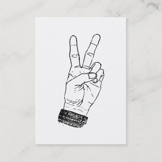 Peace Sign Business Card
