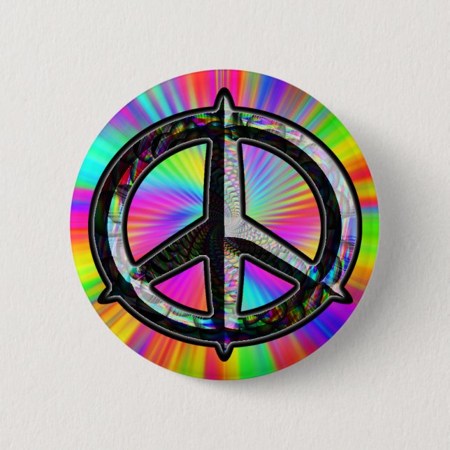 Peace Sign Button (Front)