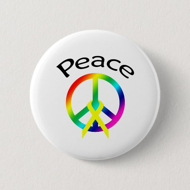 peace sign button (Front)