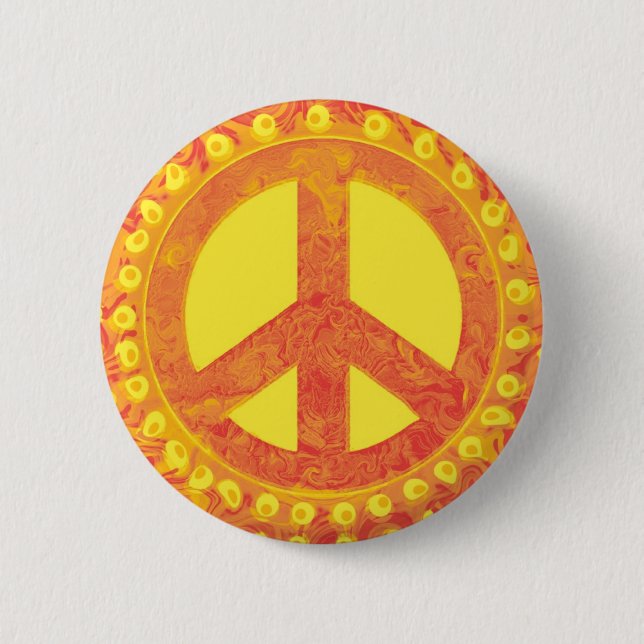 Peace Sign Button (Front)