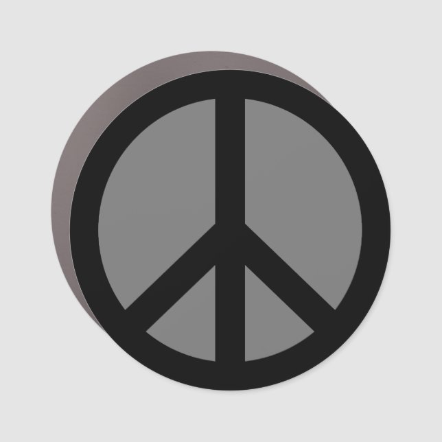  Peace Sign Car Magnet (Front)