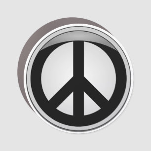 Peace Sign Car Magnet