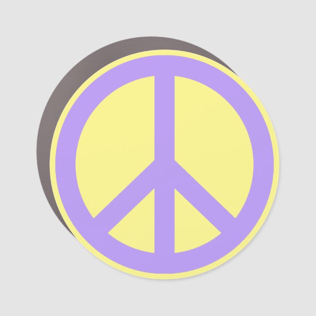  Peace Sign Car Magnet (Front)