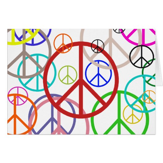 Peace sign cards (Front Horizontal)