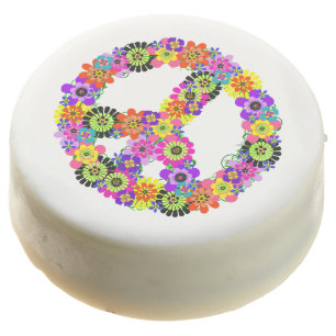 Peace Sign Chocolate Covered Oreo