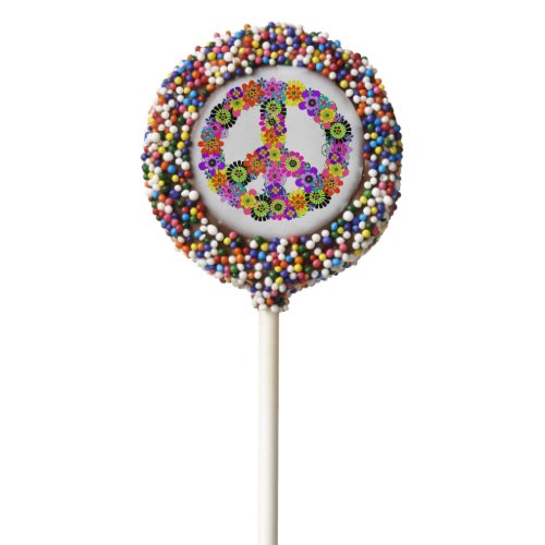 Peace Sign  Chocolate Covered Oreo Pop