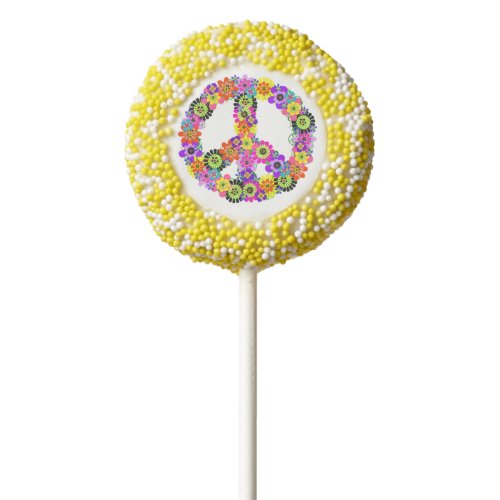 Peace Sign  Chocolate Covered Oreo Pop