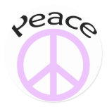 Peace Sign Classic Round Sticker