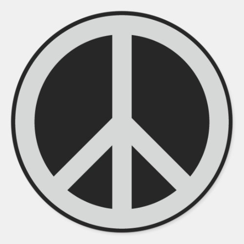  Peace Sign Classic Round Stickers