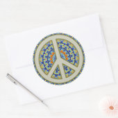  Peace Sign Classic Round Stickers (Envelope)