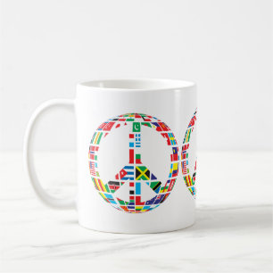 peace sign coffee mug