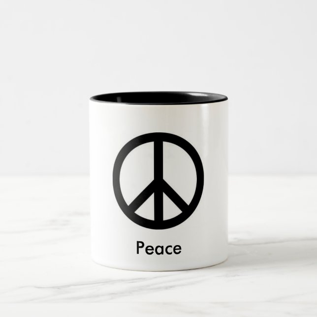Peace Sign Coffee Mug (Center)