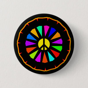 PEACE SIGN COLOR WHEEL BUTTON