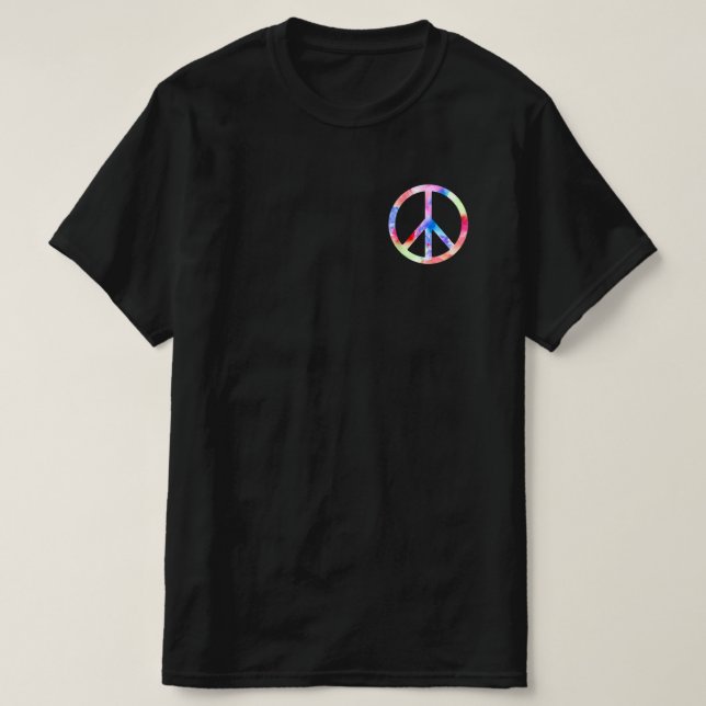 Peace Sign Colorful T-Shirt (Design Front)