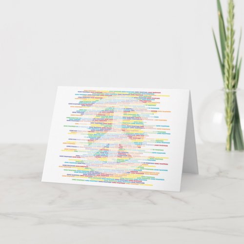 Peace Sign _ Come Together WHITE Card