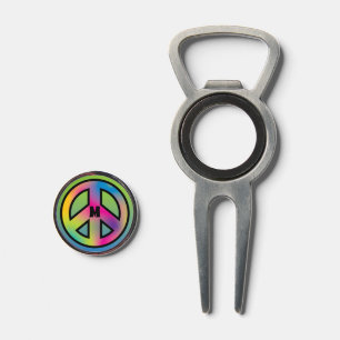 Peace Sign Custom Initial Divot Tool