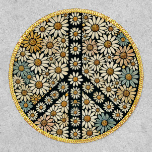 Peace Sign Daisies Patch