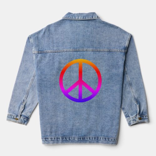 Peace Sign Denim Jacket