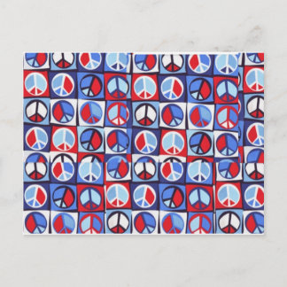 PEACE SIGN DESIGN POSTCARD