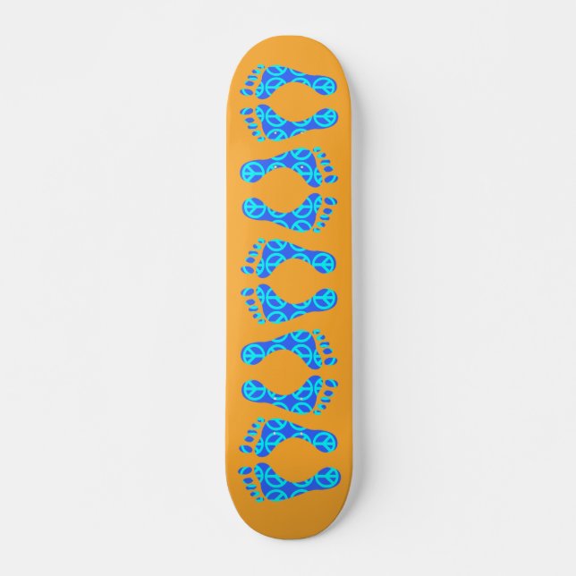 PEACE SIGN FEET SKATEBOARD (Front)