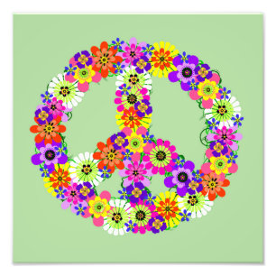 Peace Sign Floral