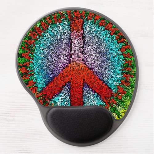 Peace Sign Gel Mouse Pad