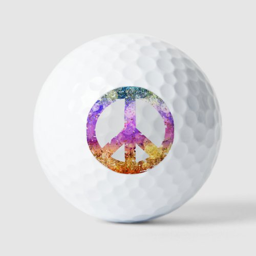 Peace Sign Golf Ball
