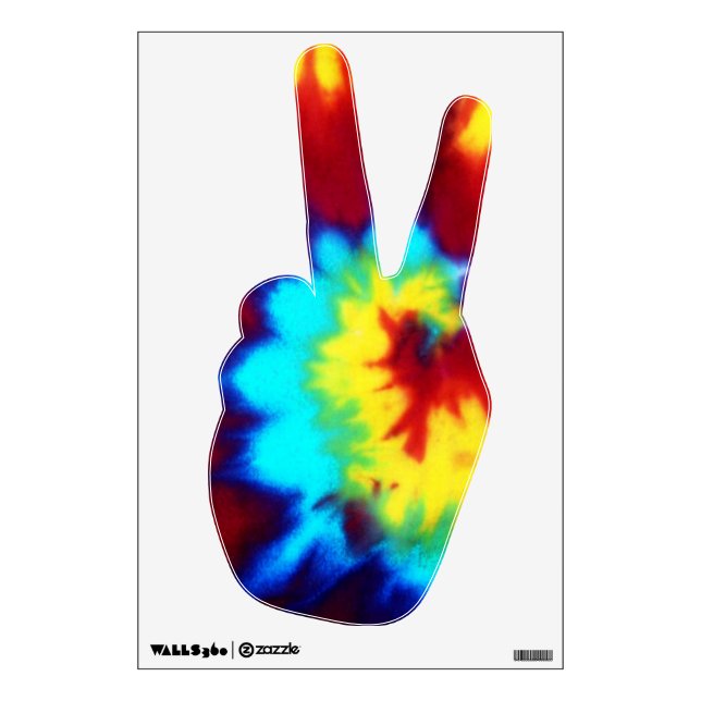 Peace Sign Hand Wall Decal (Front)