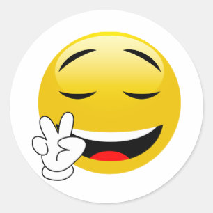 Peace Sign Handy Emoji Stickers