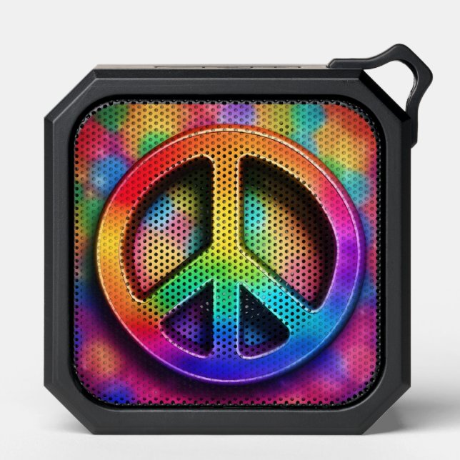 Peace Sign, Hippie  Bluetooth Speaker (Front)