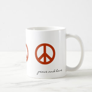 Peace sign, Hippies retro Coffee Mug