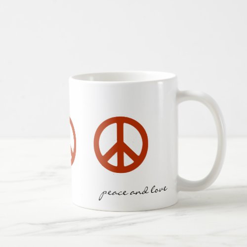 Peace sign Hippies retro Coffee Mug