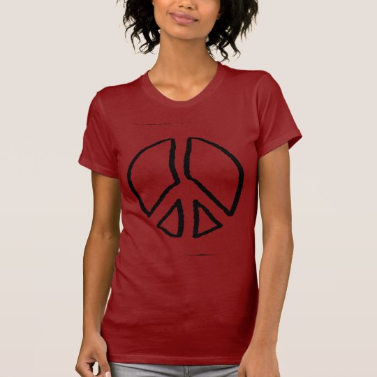Peace Sign Hollow T-Shirt
