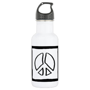 Peace Sign Hollow Water Bottle