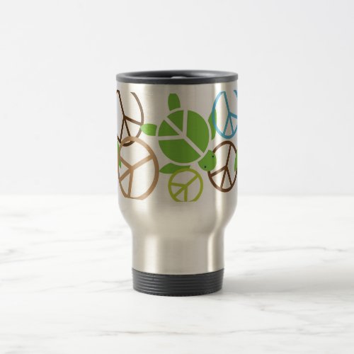 Peace Sign Honu Stainless Travel Mug