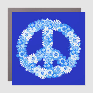 Peace Sign in Blue