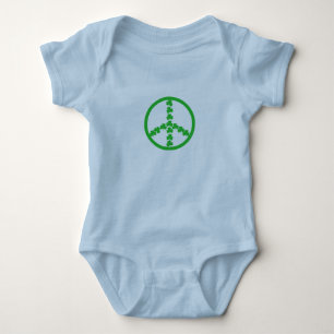 Peace sign Irish baby Bodysuit