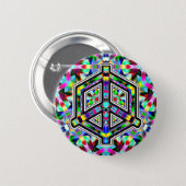Peace Sign Kaleidoscope Button (Front & Back)