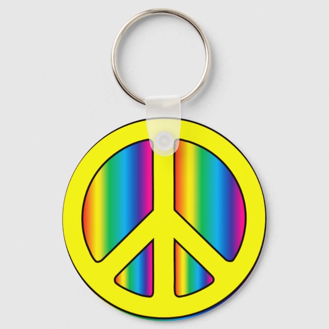 Peace Sign Keychain (Front)