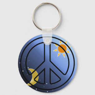 Peace Sign Keychain