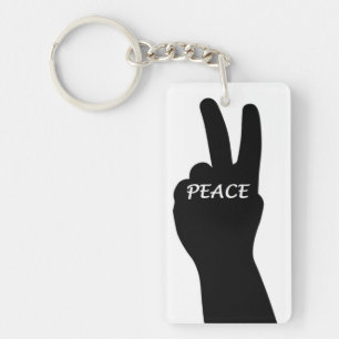 PEACE SIGN KEYCHAIN