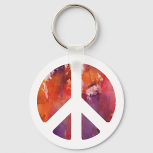 Peace Sign Keychain