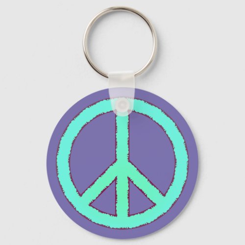 Peace Sign  Keychain