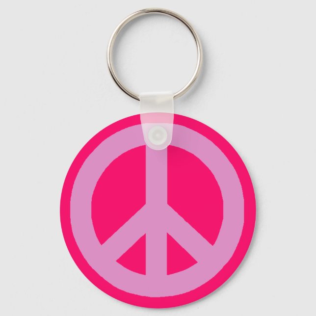 Peace Sign Keychain (Front)